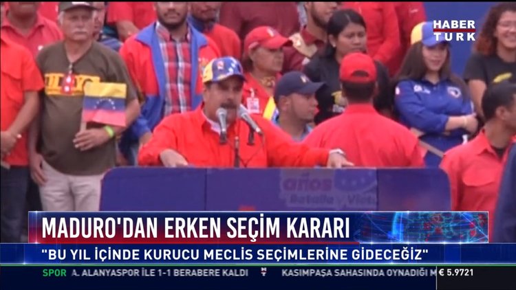 Venezuela'da çifte protesto