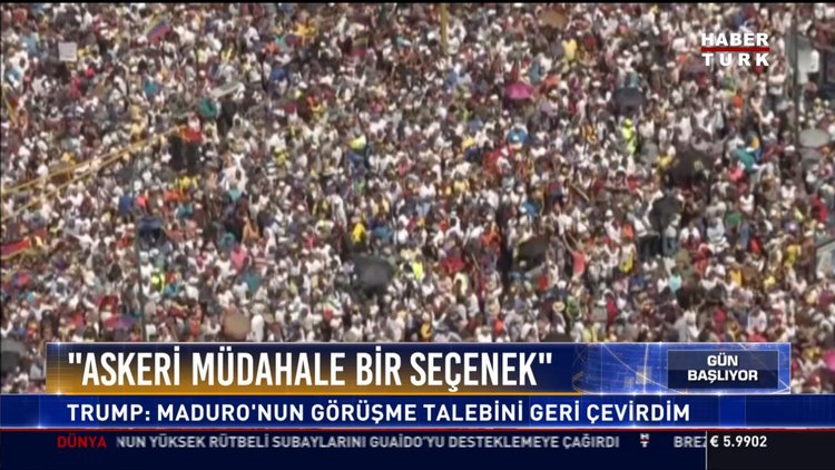 ''Askeri müdahale bir seçenek'': Trump: Maduro'nun görüşme talebini geri çevirdim