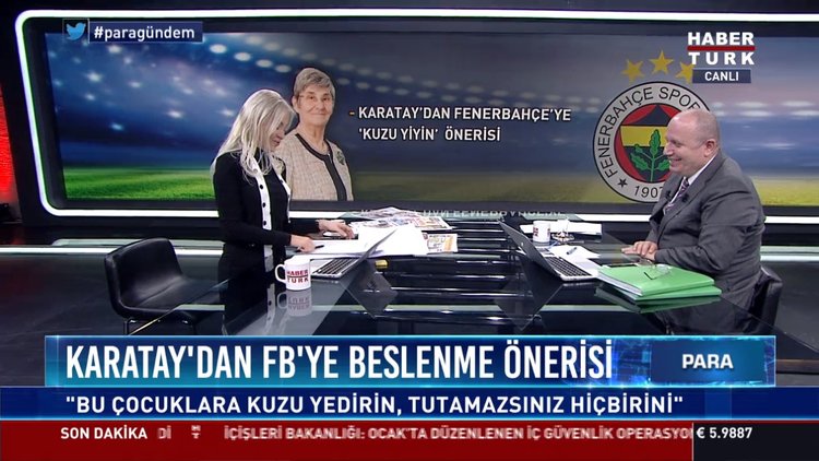 Karatay'dan FB'ye beslenme önerisi: Bu çocuklara kuzu yedirin, tutamazsınız hiçbirini