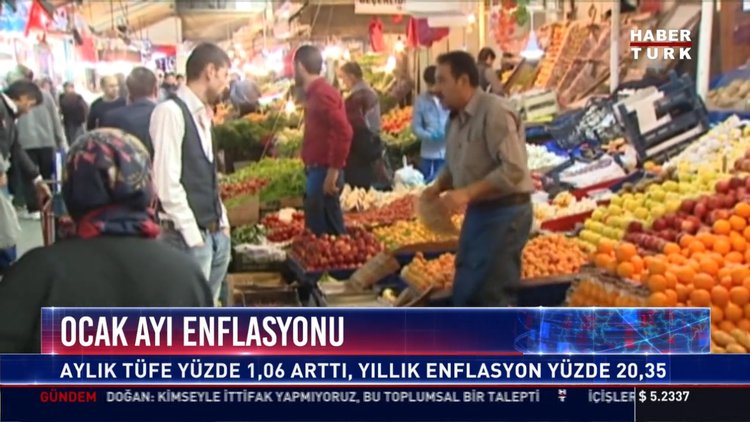 Ocak ayı enflasyon rakamı açıklandı