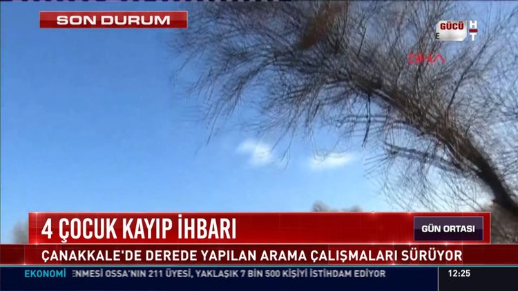 4 çocuk kayıp ihbarı: Çanakkale'de derede yapılan arama çalışmaları sürüyor