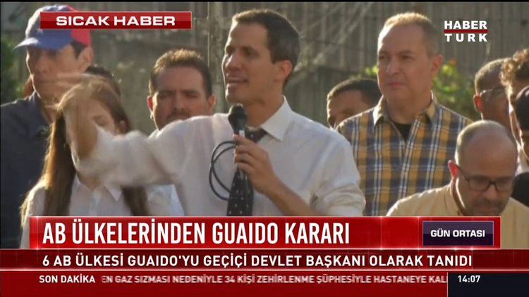 AB Ülkelerinden Guaido kararı: 6 AB Ülkesi Guaido'yu geçici devlet başkanı olarak tanıdı