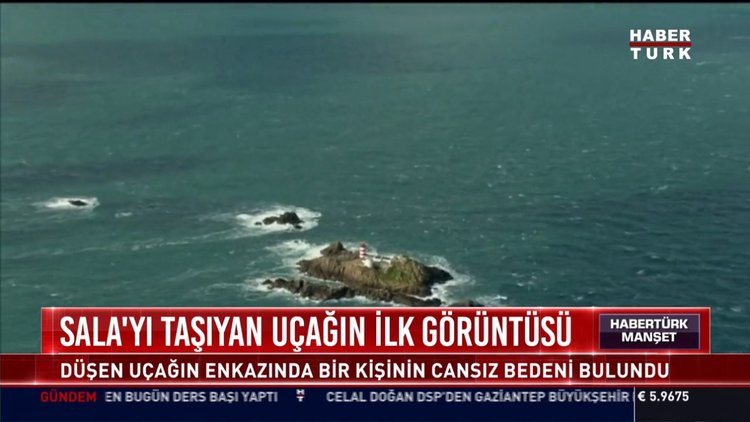 Sala'yı taşıyan uçağın ilk görüntüsü: Düşen uçağın enkazından bir kişinin cansız bedeni bulundu