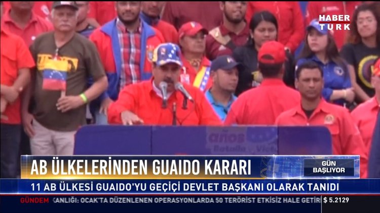 AB Ülkelerinden Guaıdo kararı: 11 AB Ülkesi Guaıdo'yu geçici Devlet Başkanı olarak tanıdı