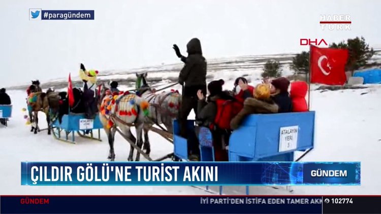 Çıldır gölü'ne turist akını