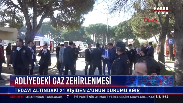 Adliyedeki gaz zehirlenmesi: Tedavi altındaki 21 kişiden 4'ünün durumu ağır