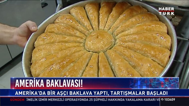 Amerika baklavası!: Amerika'da bir aşçı baklava yaptı, tartışmalar başladı
