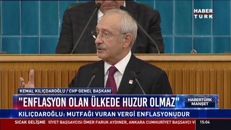 ''Enflasyon olan ülkede huzur olmaz'': Klıçdaroğlu Mutfağı vuran vergi enflasyonudur