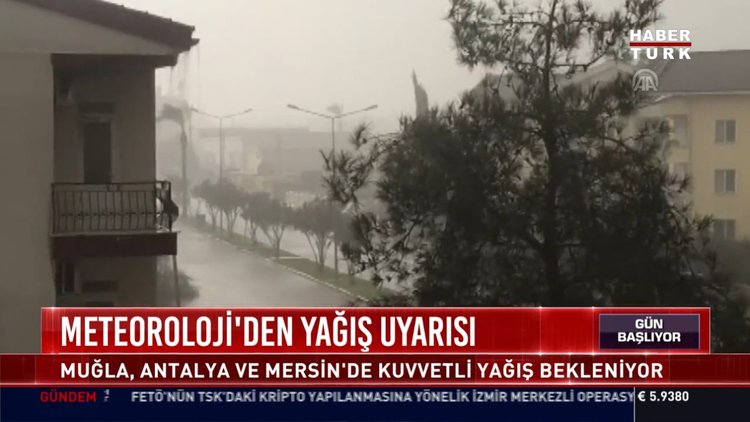 Meteroloji'den yağış uyarısı: Muğla, Antalya ve Mersin'de kuvvetli yağış bekleniyor: