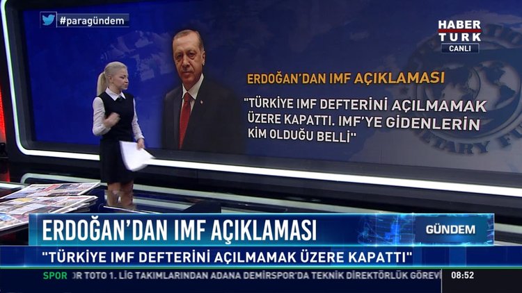 Erdoğan'dan IMF açıklaması: ''Türkiye IMF defterini açılmamak üzere kapattı''