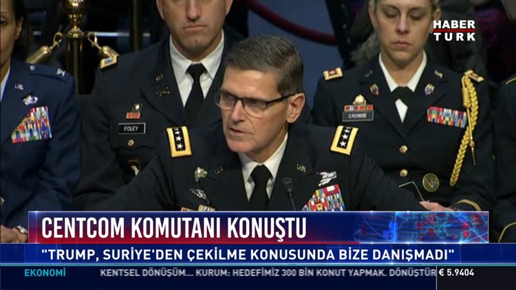 Centcom komutanI konuştu: ''Trump, Suriye'den çekilme konusunda bize danışmadı''