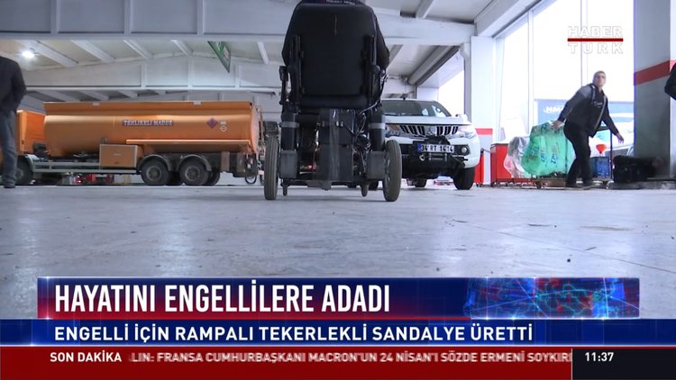 Hayatını engellilere adadı: Engellilere özel tasarımlı tekerlekli sandelye üretiyor