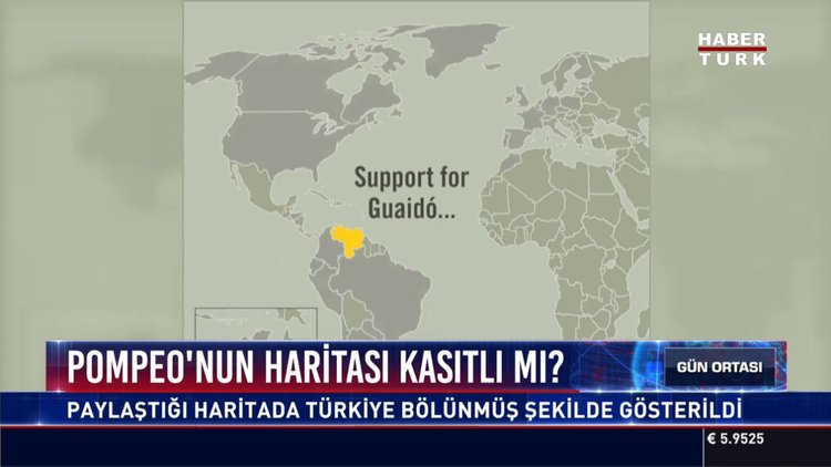 Pompeo'nun haritası kısıtlı mı?: Paylaştığı haritada Türkiye bölünmüş şekilde gösterildi