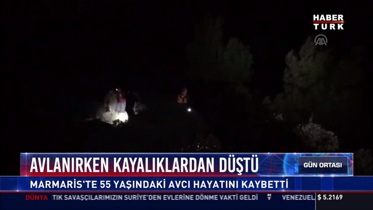 Avlanırken kayalıklardan düştü: Marmais'te 55 yaşındaki Avcı hayatını kaybetti