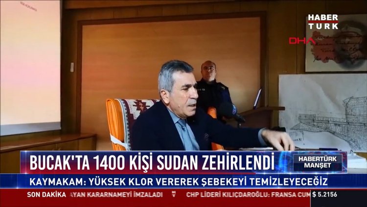 Bucak'ta 1400 kişi sudan zehirlendi: Kaymakam: Yüksek klor vererek şebekeyi temizleyeceğiz