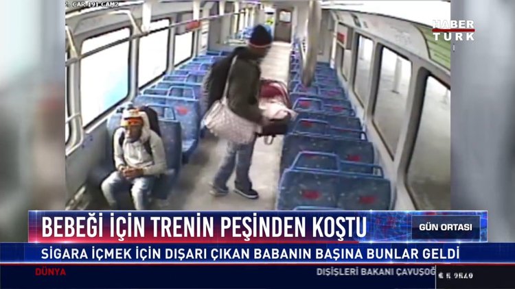 Bebeği için Trenin peşinden koştu: Sigara içmek için dışarı çıkan babanın başına bunlar geldi