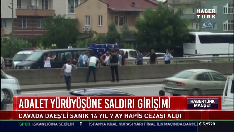 Adalet yürüyüşüne saldırı girişimi: Davada DAEŞ'li sanık 14 yıl 7 ay hapis cezası aldı