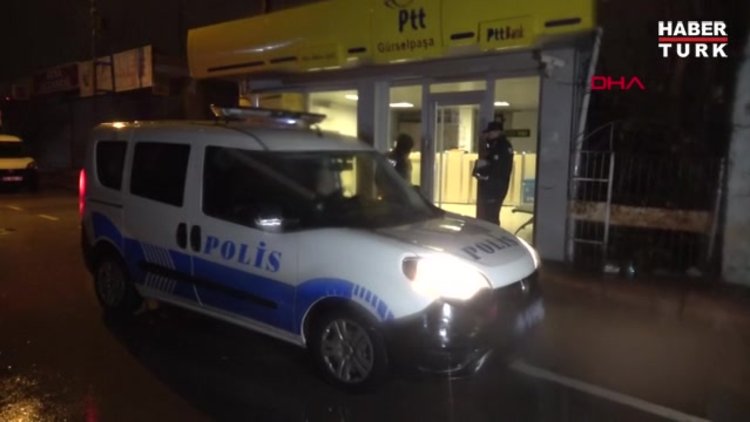 PTT şubesinden bozuk para çaldılar