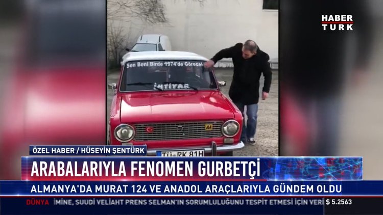 Arabalarıyla fenomen gurbetçi: Almanya'da Murat 124 ve Anadol araçlarıyla gündem oldu