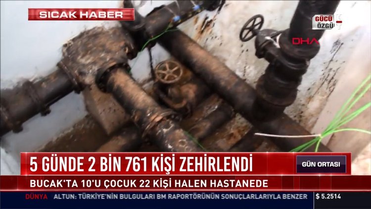 5 günde 2 bin 761 kişi zehirlendi: Burdur Bucak'ta içme suyundan zehirlenenlerin sayısı arttı