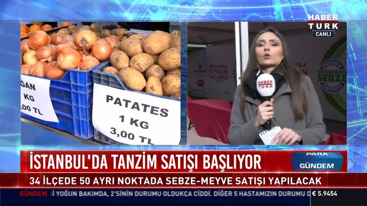 İstanbul'da tanzim satışı başlıyor: 34 ilçede 50 ayrı noktada sebze-meyve satışı yapılacak