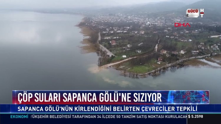 Çöp suları Sapanca Gölü'ne sızıyor: Sapanca Gölü'nün kirlendiğini belirten çevreciler tepkili