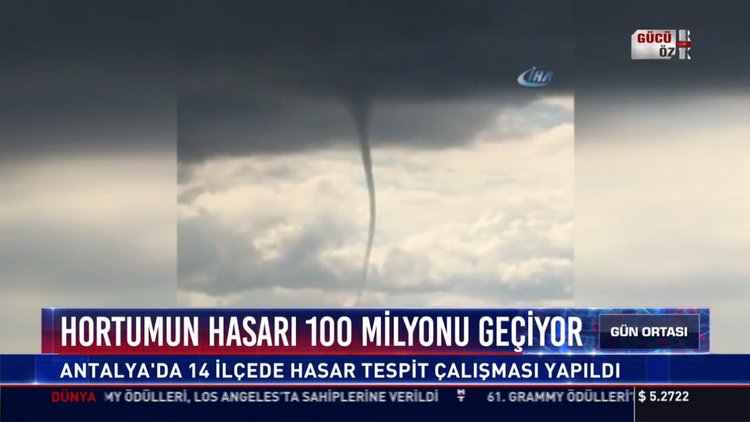 Hortumun hasarı 100 milyonu geçiyor: Antalya'daki 14 ilçede hasar tespit çalışması yapıldı