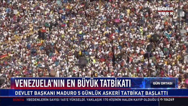Venezuela'nın en büyük tatbikatı: Devlet Başkanı Maduro 5 günlük askeri tatbikat başlattı