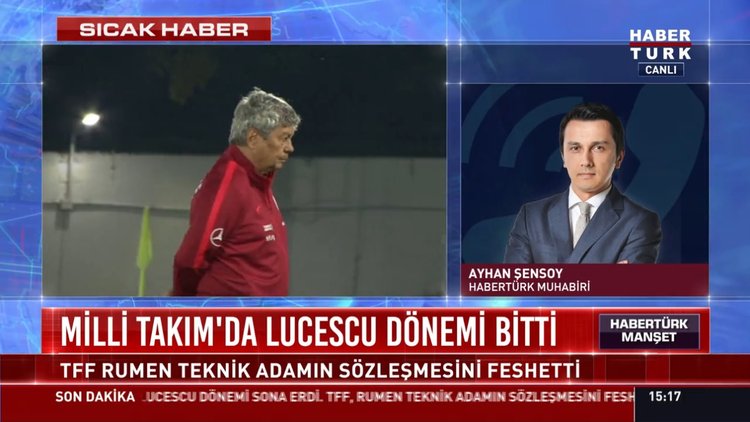 Milli takım'da Lucescu dönemi bitti: TFF Rumen teknik adamın sözleşmesini feshetti
