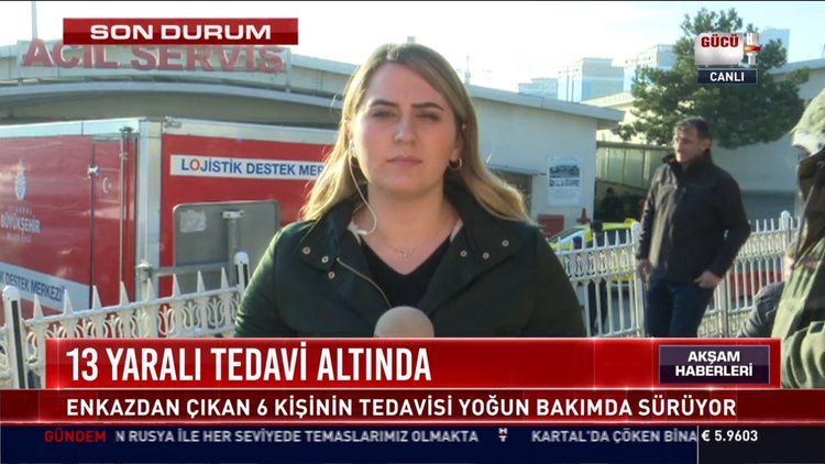 13 yaralı tedavi altında: Enkazdan çıkan 6 kişinin tedavisi yoğun bakımda sürüyor
