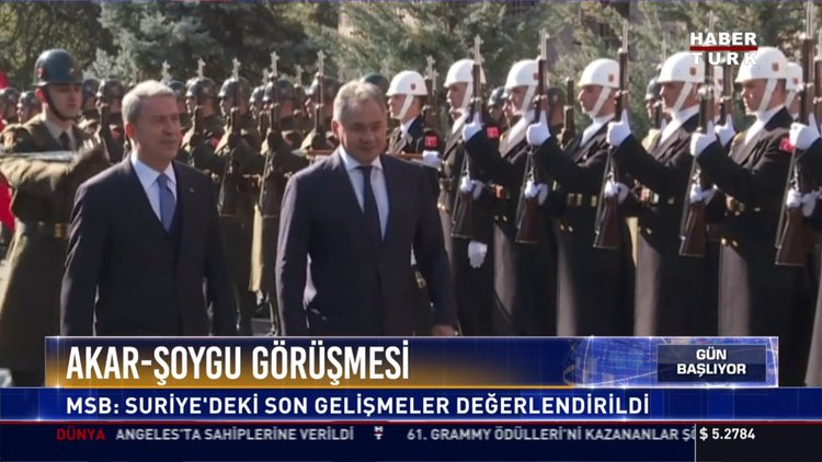 Akar-Soygu görüşmesi: MSB: Suriye'deki son gelişmeler değerlendirildi