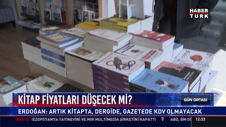 Kitap fiyatları düşecek mi? : Erdoğan: Artık kitapta, dergide, gazetede kdv olmayacak