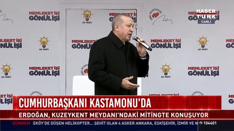 Cumhurbaşkanı Kastamonu'da: Erdoğan, Kuzeykent Meydanı'ndaki mitingte konuşuyor