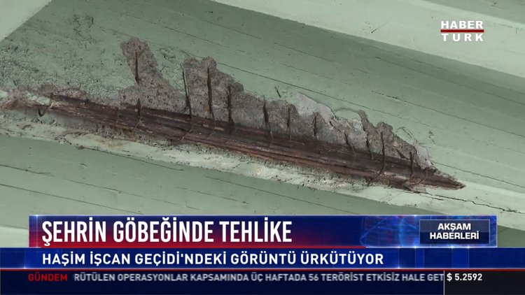 Şehrin göbeğindeki tehlike: Haşim İşcan geçidi'ndeki görüntü ürkütüyor