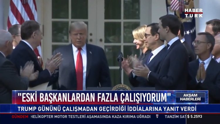 ''Eski başkanlardan fazla çalışıyordum'' : Trump gününü çalışmadan geçirdiği iddialarına yanıt verdi