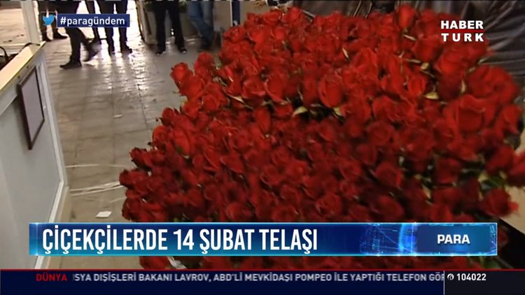 Çiçeklerde 14 Şubat telaşı