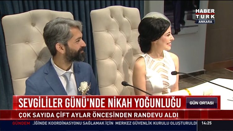 Sevgililer Günü'nde nikah yoğunluğu: Çok sayıda çift aylar öncesinden randevu aldı