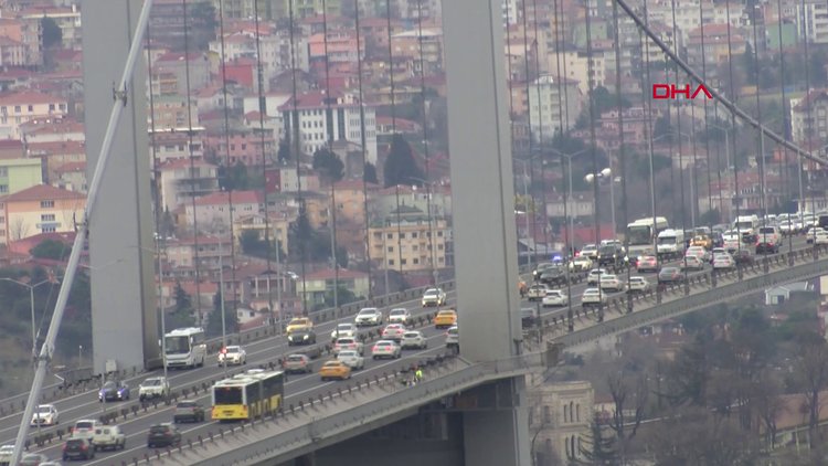 15 Temmuz Şehitler Köprüsünde şüpheli paket alarmı
