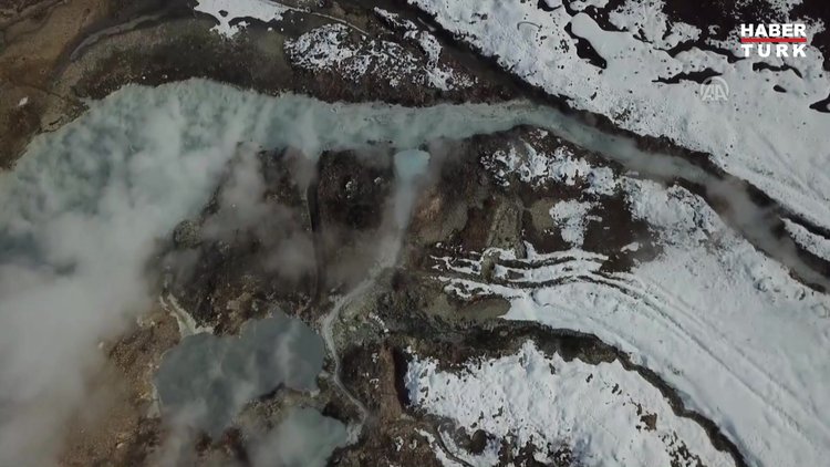 Dondurucu soğuklarda kaplıca keyfi