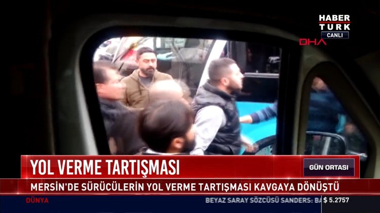 Yol verme tartışması: Mersin'de sürücülerin yol verme tartışması kavgaya dönüştü