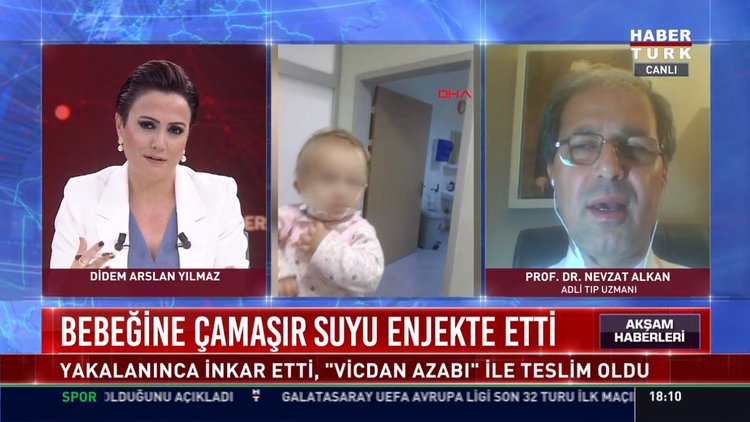 Bebeğine çamaşır suyu enjekte etti