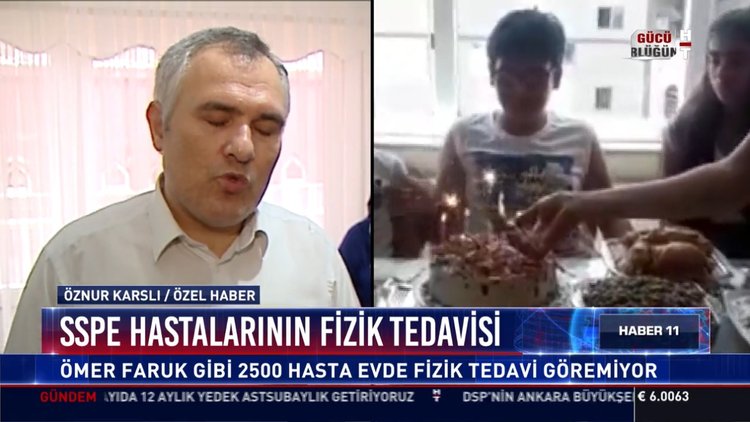 SSPE hastalarının fizik tedavisi: Ömer Faruk gibi 2500 hasta evde fizik tedavi görüyor