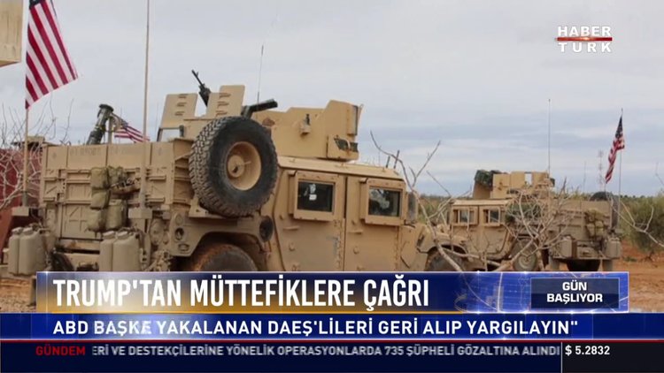 Trump'tan Müttefiklere çağrı: "Suriye'de yakalanan DAEŞ'lileri geri alıp yargılayın"