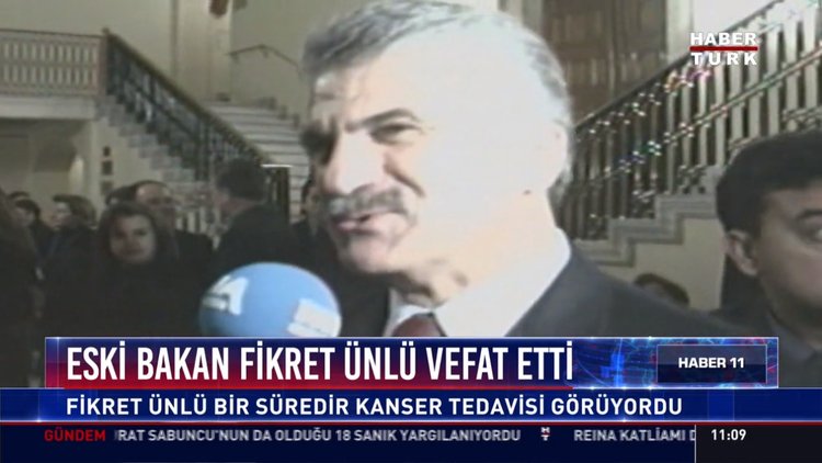 Eski Bakan Fikret Ünlü vefat etti: Fikret Ünlü bir süredir kanser tedavisi görüyordu