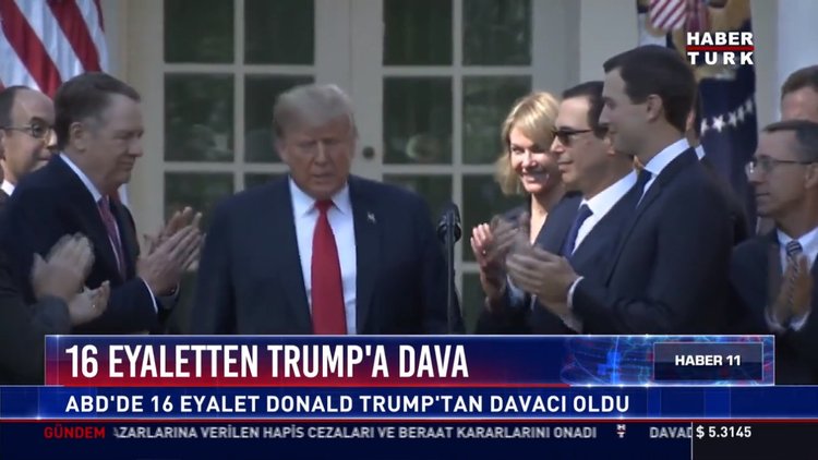 16 eyaletten Trump'a dava: ABD'de 16 eyalet Donald Trump'tan davacı oldu