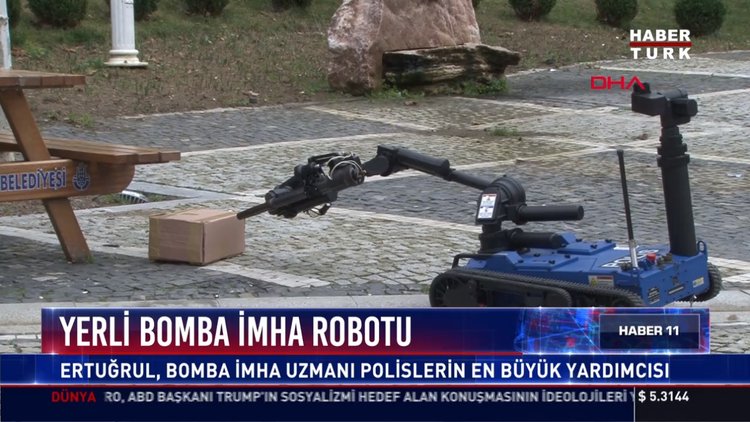 Yerli bomba imha robotu: Ertuğrul, bomba imha uzmanı polislerin en büyük yardımcısı