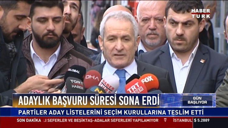 Adaylık başvuru süresi sona erdi: Partiler aday listelerini seçim kurullarına teslim etti