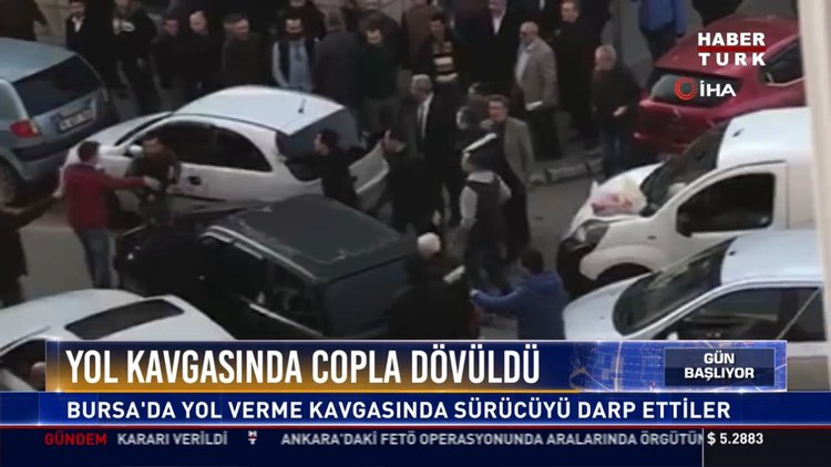 Yol kavgasında copla dövüldü: Bursa'da yol verme kavgasında sürücüyü darp ettiler