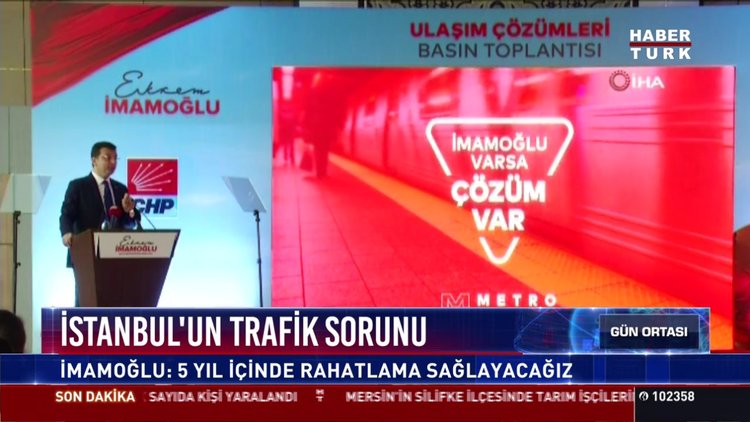 İstanbul'un trafik sorunu: İmamoğlu: 5 yıl içinde rahatlama sağlayacağız
