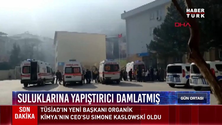 İlkokulda öğrencinin yapıştırıcı şakasıyla 20 arkadaşı hastaneye kaldırıldı!